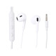 Auriculares de cable blanco