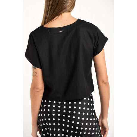 Camisa Crop Negro