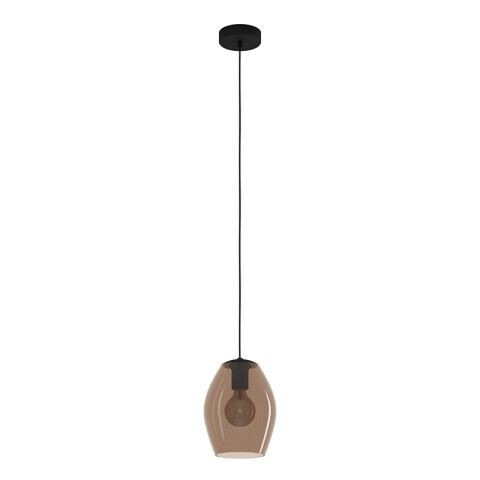 Colgante pantalla de vidrio marrón transparente EG0160