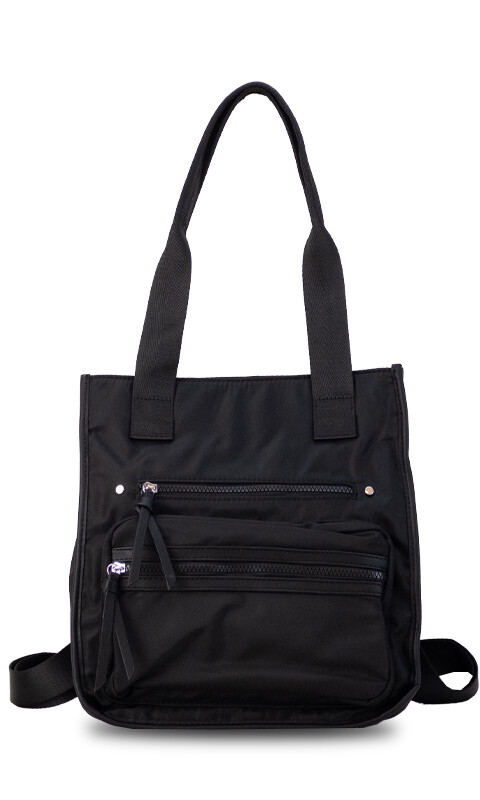 MOCHILA CARTERA CRETA NEGRO