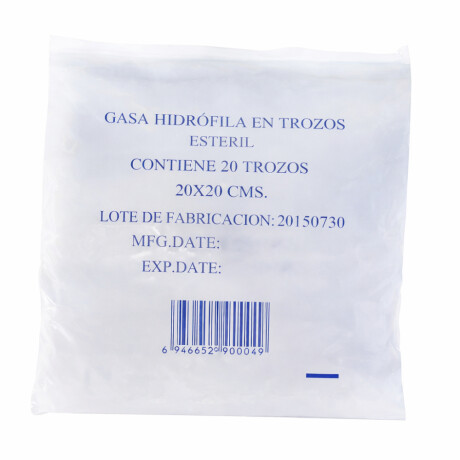 Gasa Estéril 20x20 Gasa Estéril 20x20