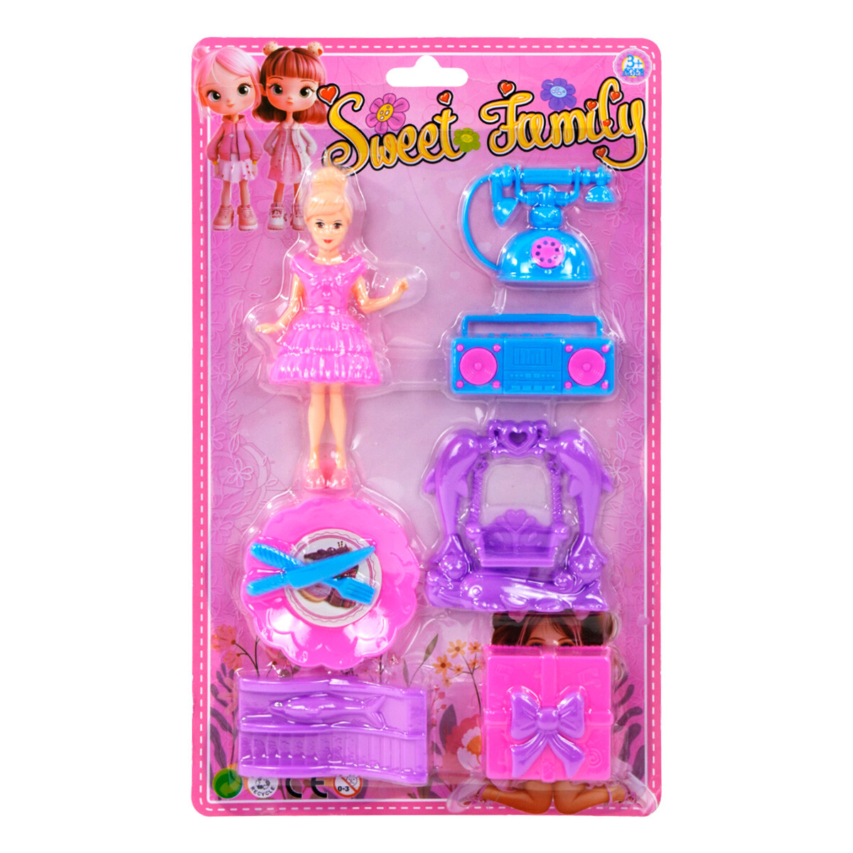 Muñeca con accesorios 