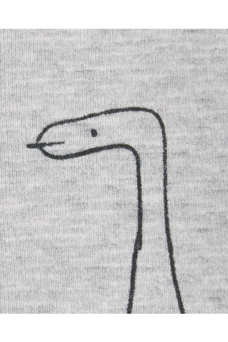 Pijama corto una pieza de algodón, diseño dinos Sin color