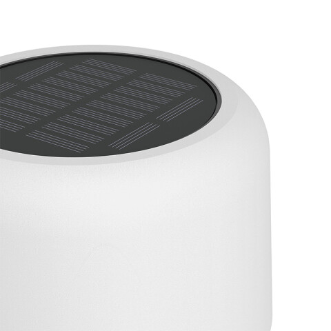 Lámpara de pie blanco solar-USB 2,8W cálido IP44 EG3678