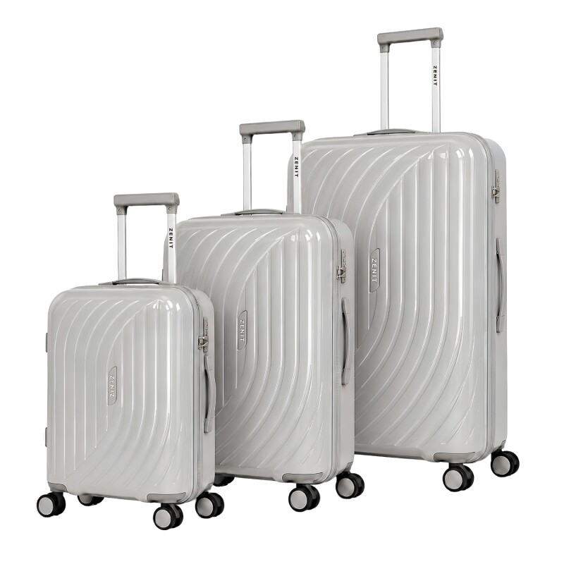 Set x3 Valijas Zenit Florencia Plateado