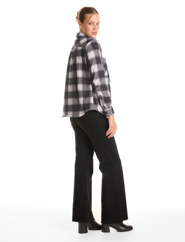 Sobrecamisa Soft Cuadros NEGRO/BLANCO