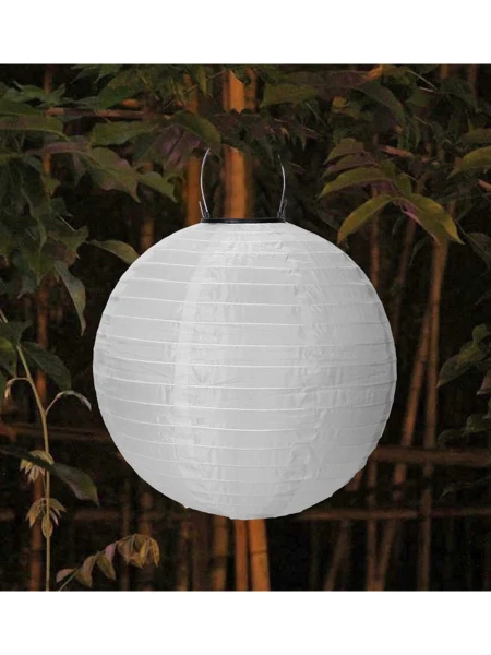 PANTALLA DE TELA CON PANEL SOLAR BLANCO