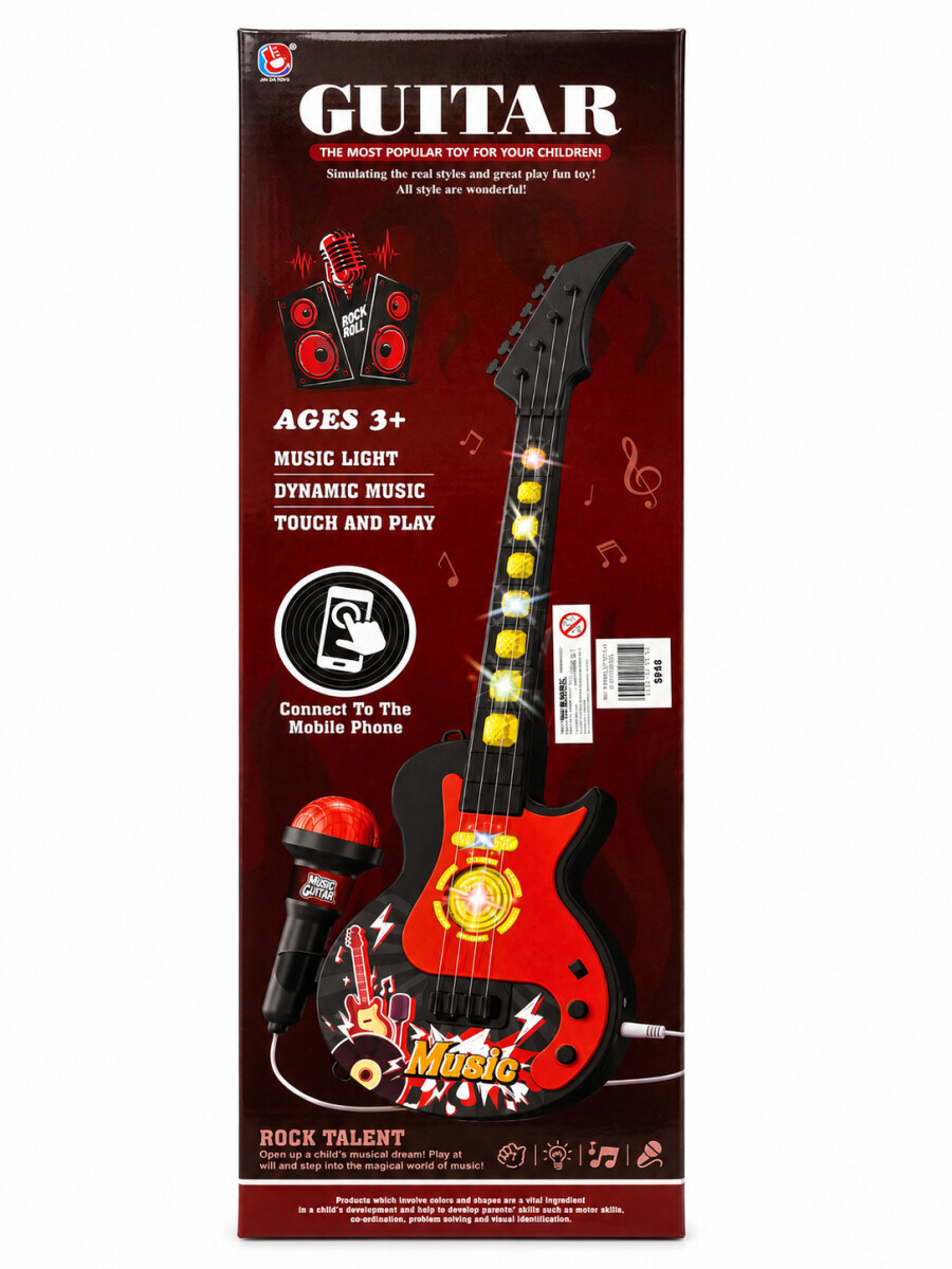 GUITARRA ELECTRICA A PILAS - ROJO 