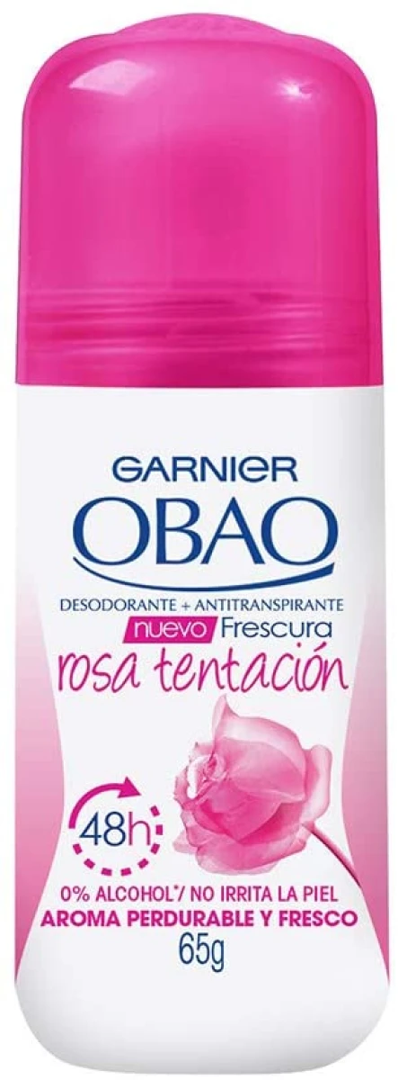 DESODORANTE OBAO ROLL ON 65 ML M ROSA TENTACION 