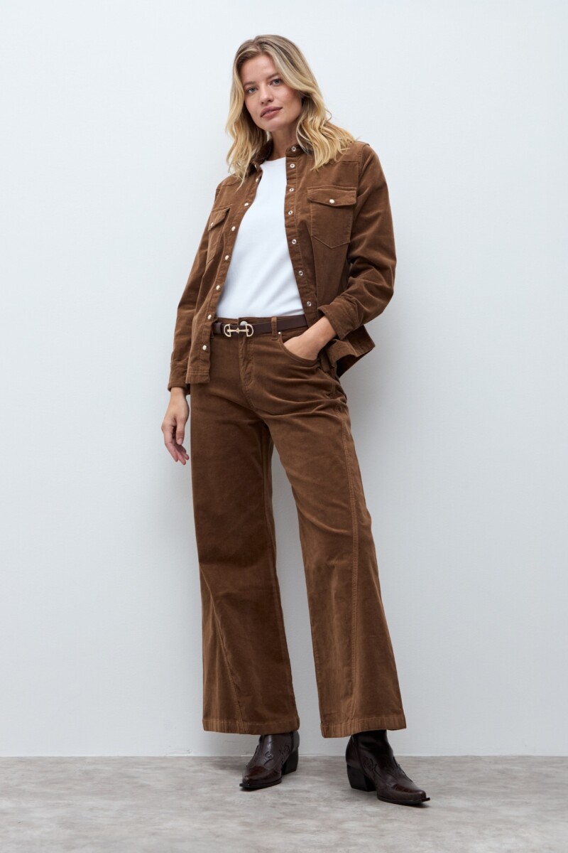 Camisa de pana - tostado 