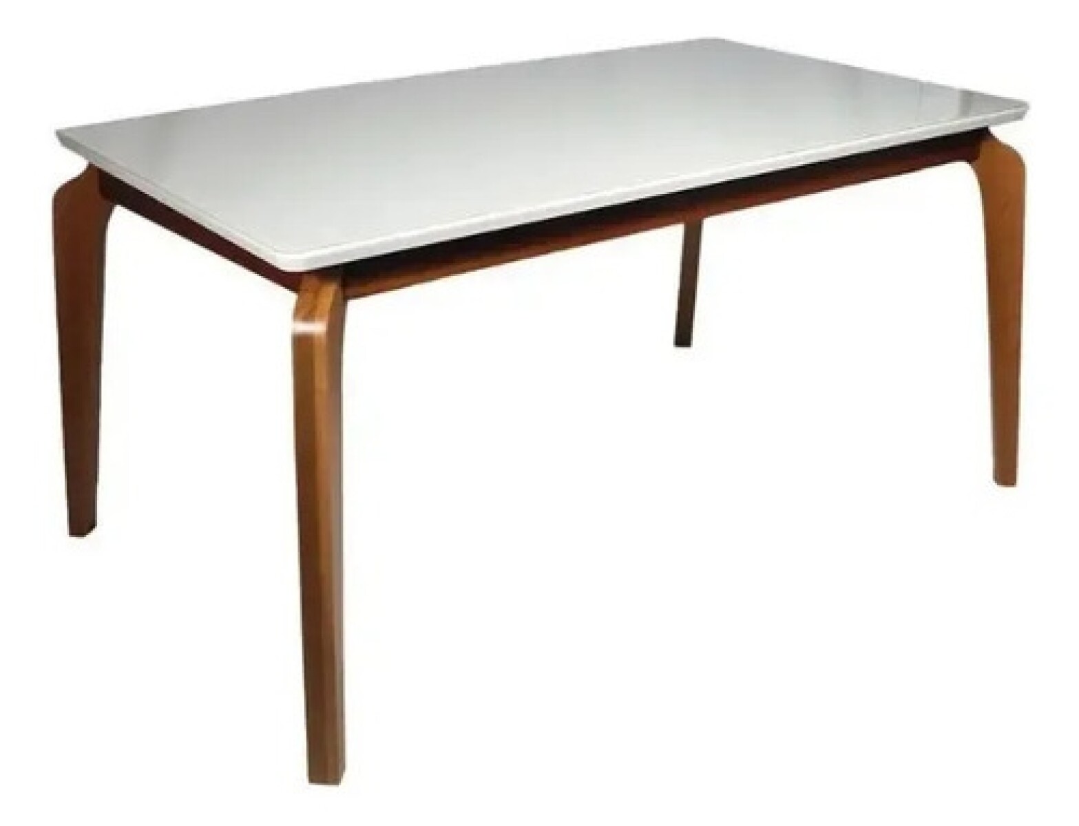 Mesa Comedor ComboHome Petra Premium 160x90 Cm Madera Vidrio - Marrón 1 