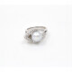 Anillo En Oro Blanco, Brillantes Y Perla De Cultivo De 9 Mm Anillo En Oro Blanco, Brillantes Y Perla De Cultivo De 9 Mm