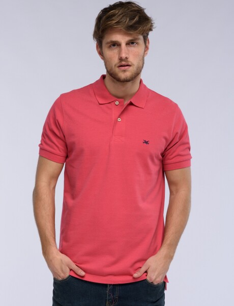 REMERA POLO PIQUE Coral