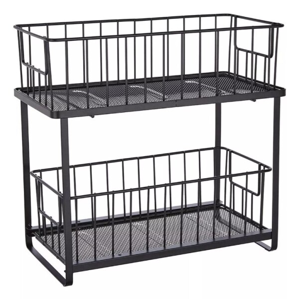 Organizador multiuso Cocina baño Oficina Alacena 2 Estantes Cajones extraibles IMBACK CAN012 Organizador multiuso Cocina baño Oficina Alacena 2 Estantes Cajones extraibles IMBACK CAN012
