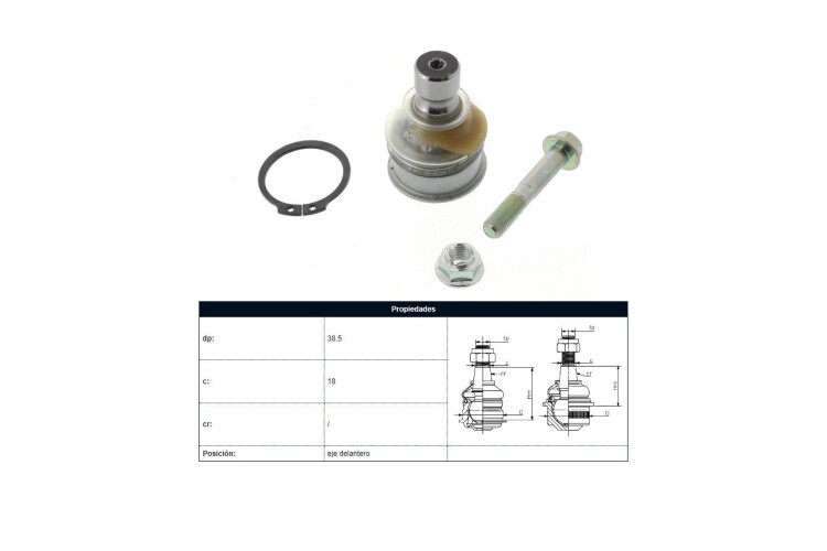 Rotula Del Nissan Sentra B16/Juke/Tiida/Sentra B17 07-25 Der/Izq Rotula Del Nissan Sentra B16/Juke/Tiida/Sentra B17 07-25 Der/Izq