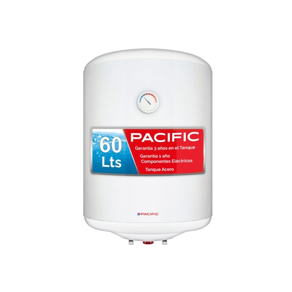 CALEFON PACIFIC 60 LTS TANQUE CERO blanco