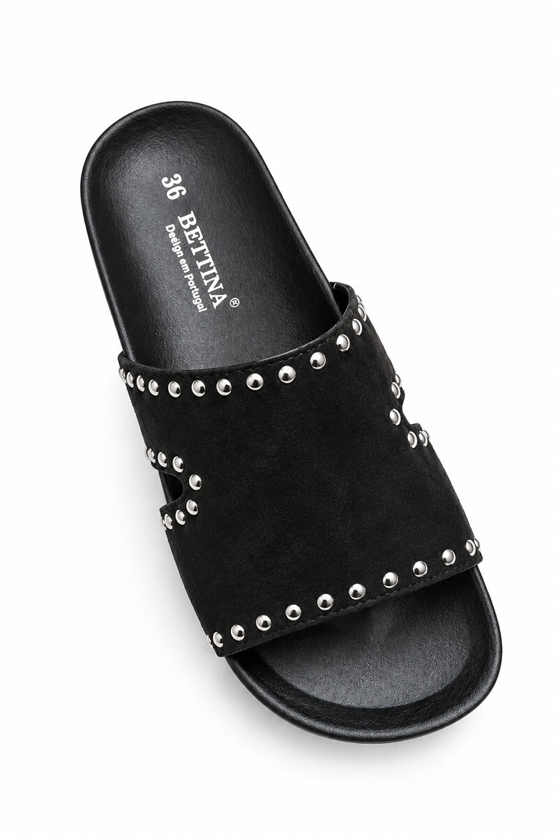 Sandalia zueco plataforma BT401 Negro