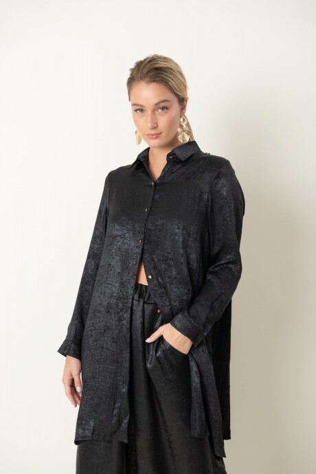 CAMISA PLATA Negro