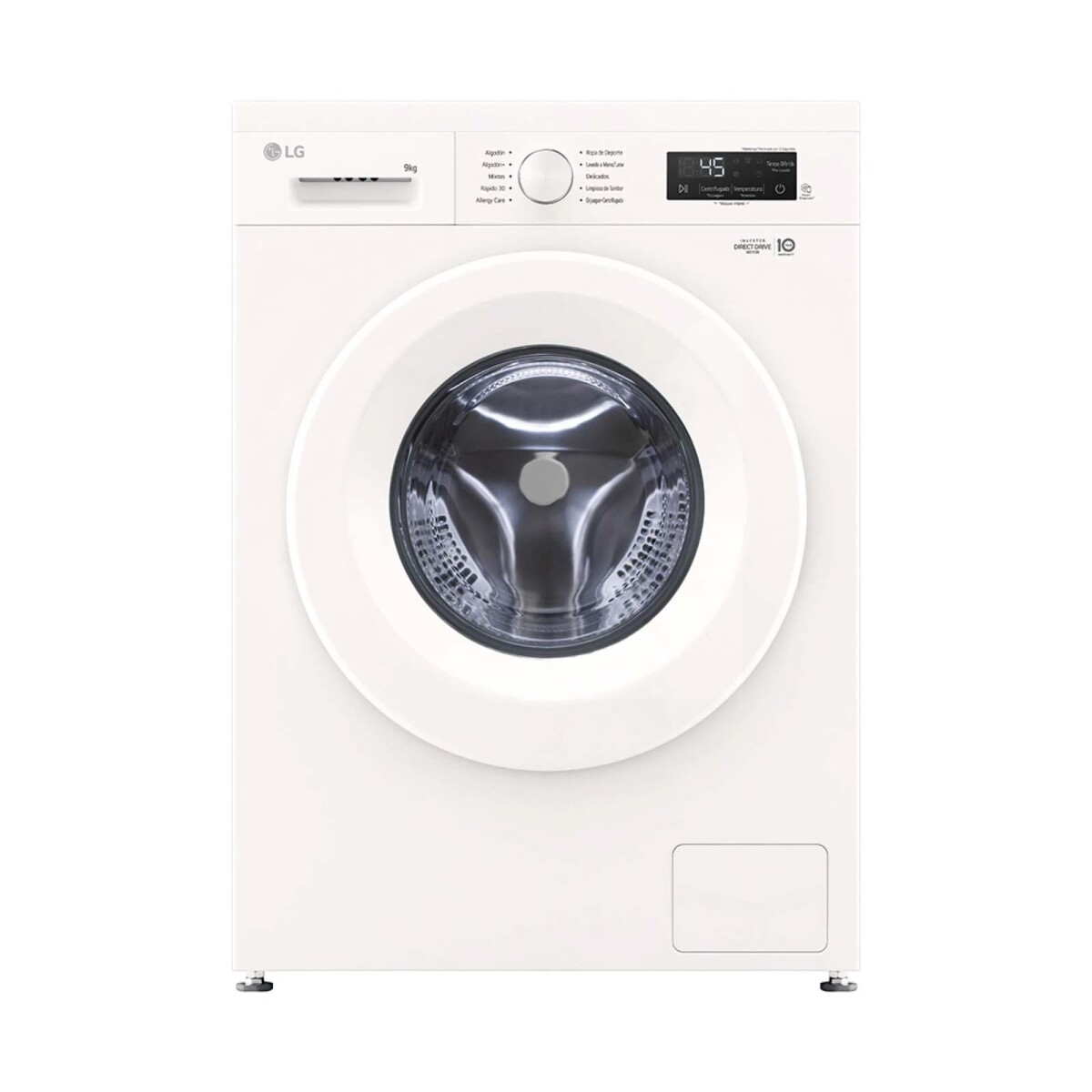 LAVARROPAS FRONTAL INVERTER - 9-KG BLANCO LG WM9GWVFS6 