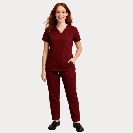 Set Médico Elastizado dama ARGON Vino