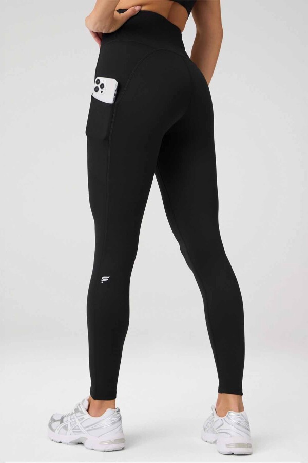 Leggings Cold Weather High-Waisted Pocket Mujer Black