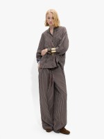 Pantalón A Rayas marron