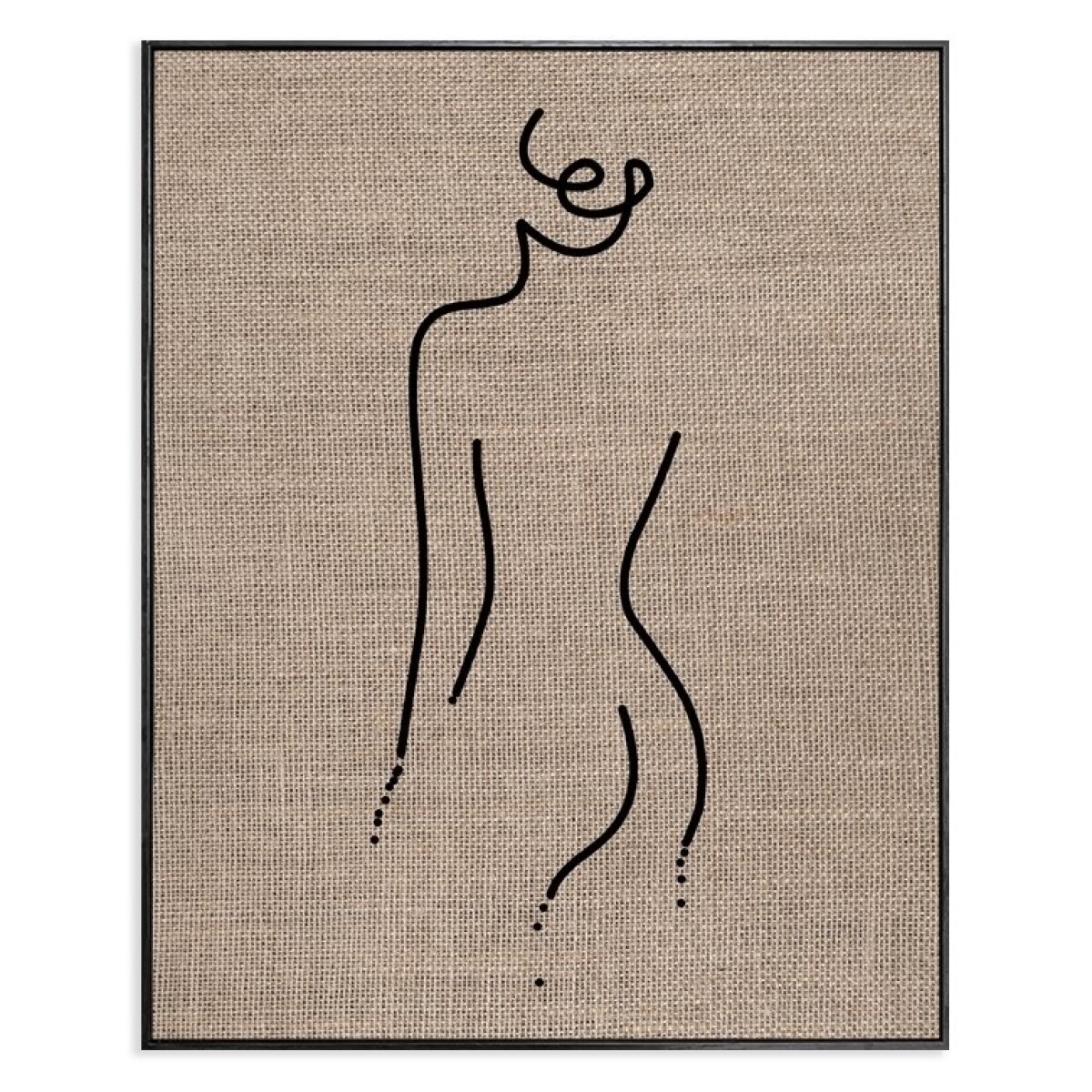 CUADRO CANVAS 40x50cm MARCO SILUETA ARPILLERA1 