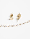 Bijouterie Set Sets temáticos Set De Aros Corazón Y Collar Con Perlas - Dorado