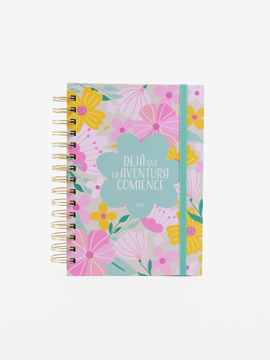 AGENDA FLOWER 2026 - VERDE AQUA 