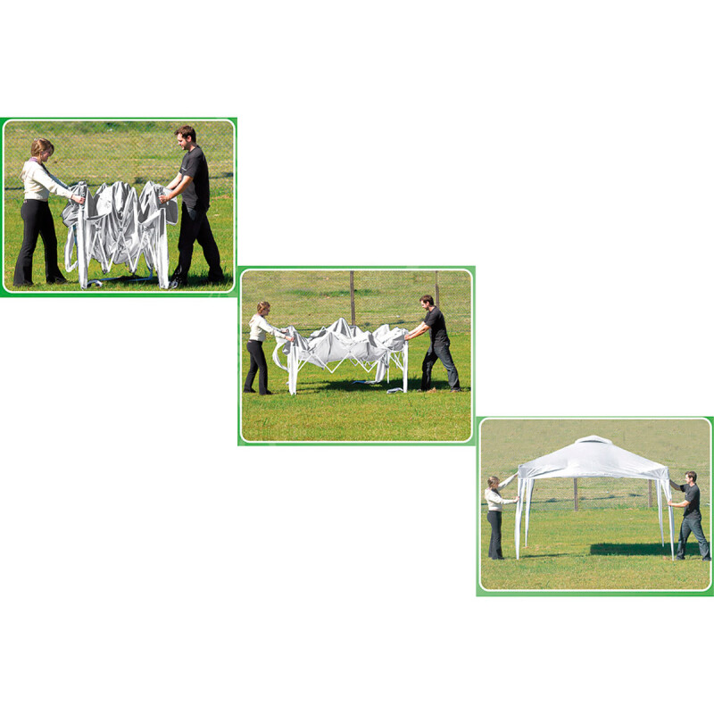 Gazebo reforzado Oxford 3x3 BLANCO