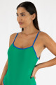 Malla paula liso Verde vibrante