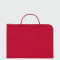 Longchamp -Maletin de cuero, Le foulonné Rojo