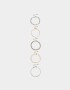 Pulseras Flexibles Sets Multi Cadenas Pulseras Flexibles Sets De Metal - Combinacion Bicolor