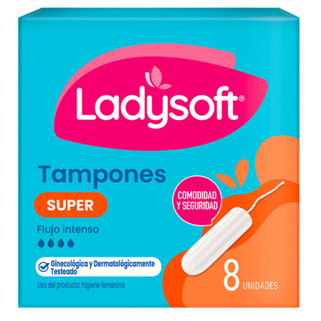 Tampones Ladysoft Super 8 Unidades Tampones Ladysoft Super 8 Unidades