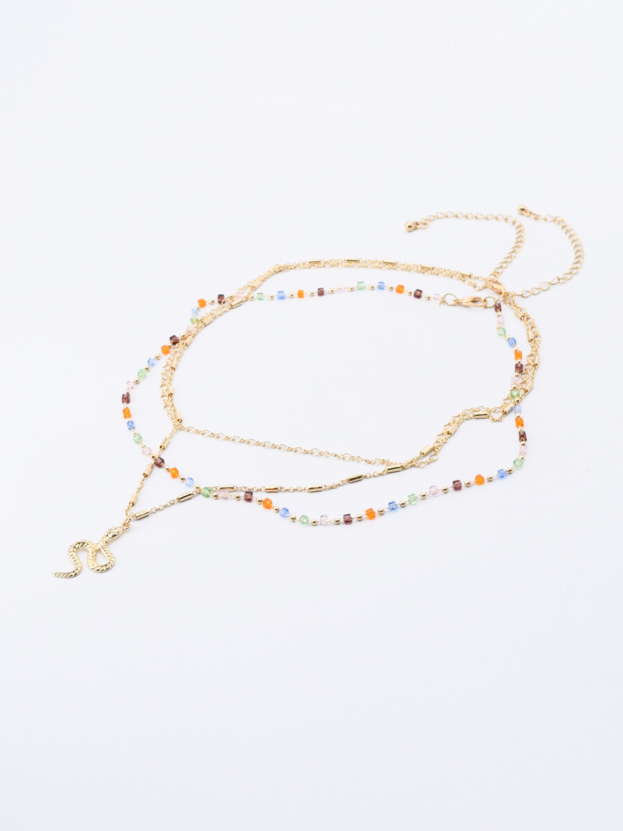 COLLAR SERPIENTE - DORADO 
