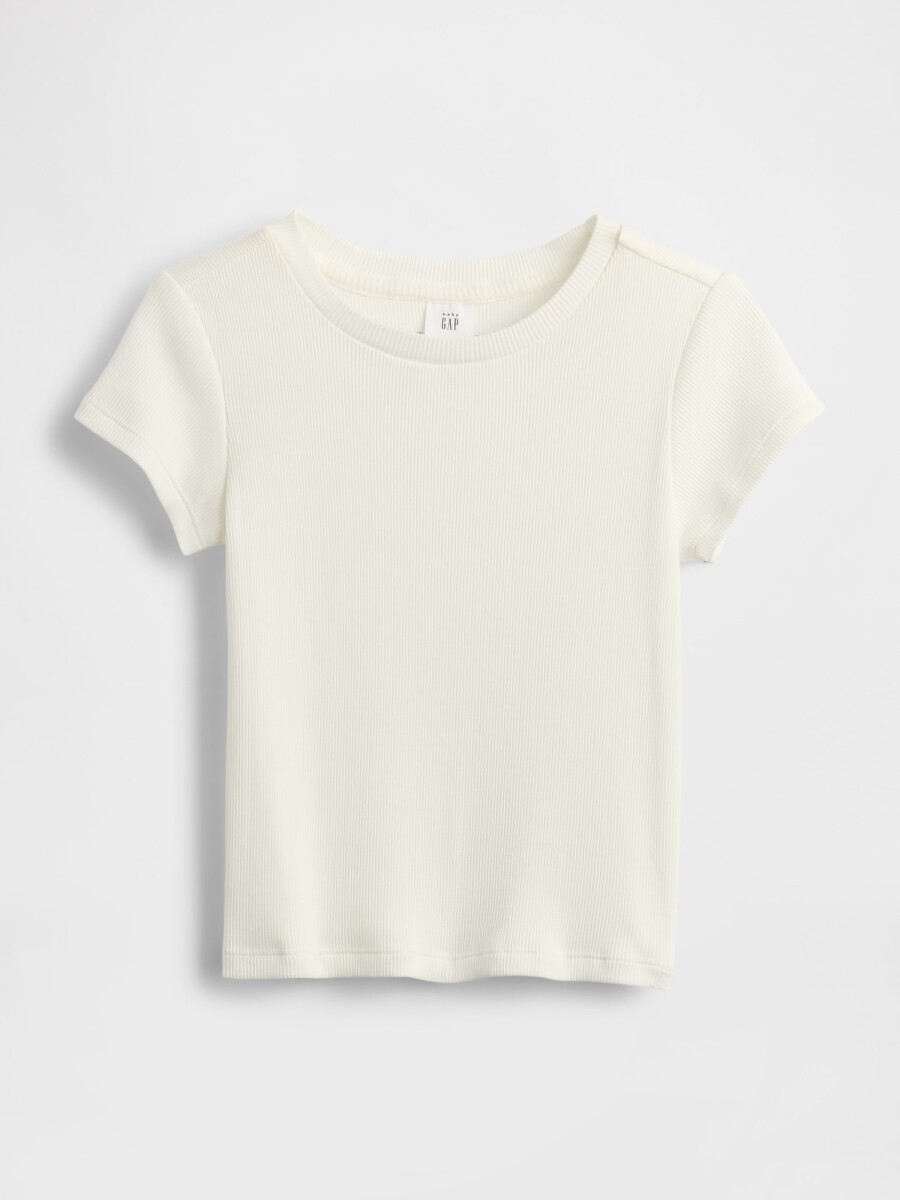 Remera Pointelle Toddler Niña - New Off White 