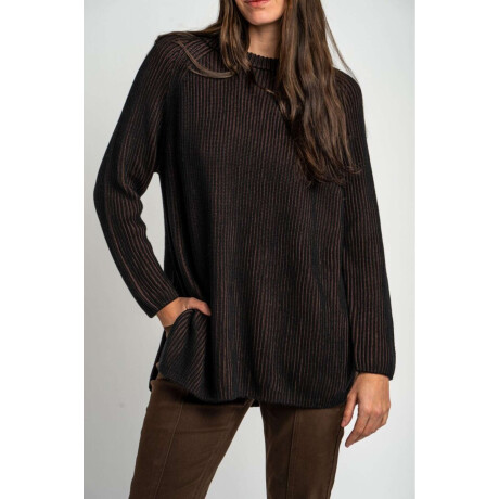 Sweater Texturado Negro