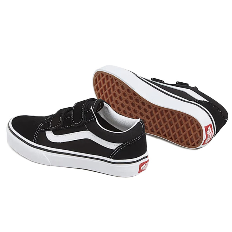 Championes Vans Old Skool V de Niños - VN000VHE6BT1 Negro-blanco