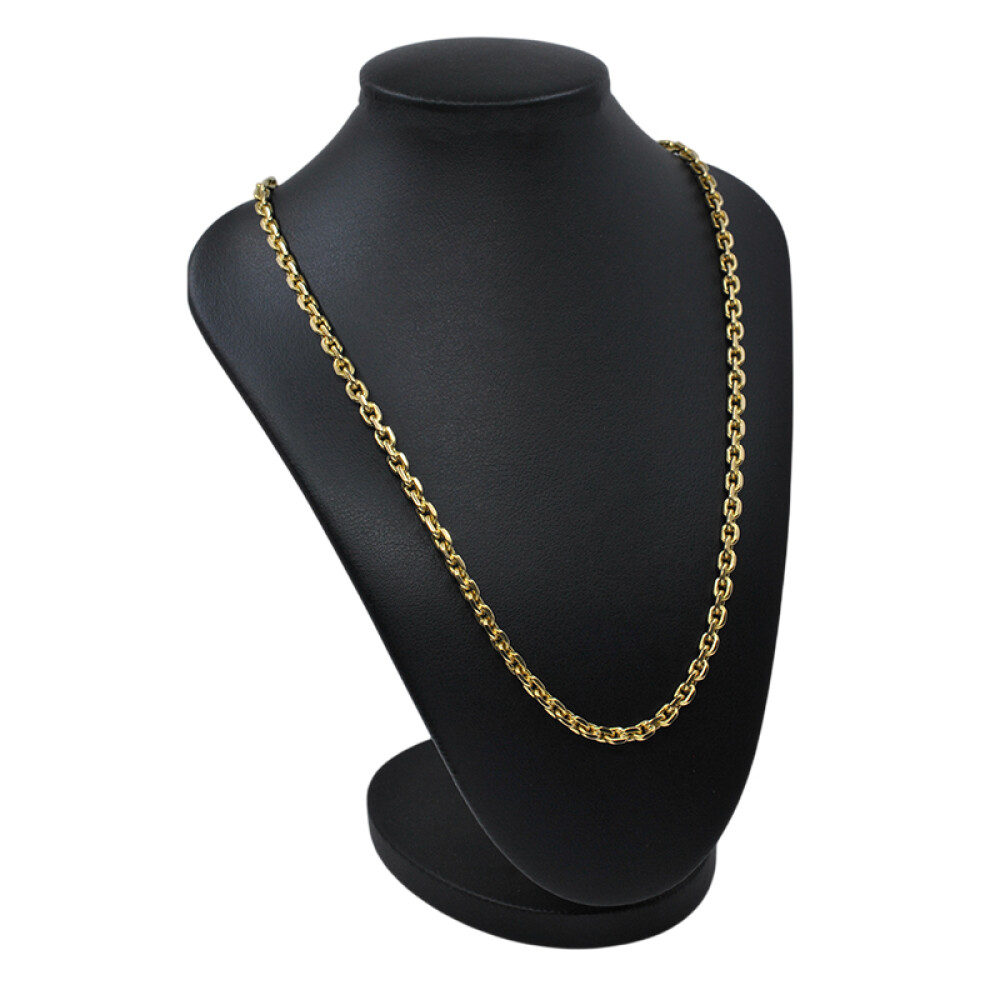 Cadena en oro 18k tipo forcet. Largo 45 cm aprox. Cadena en oro 18k tipo forcet. Largo 45 cm aprox.