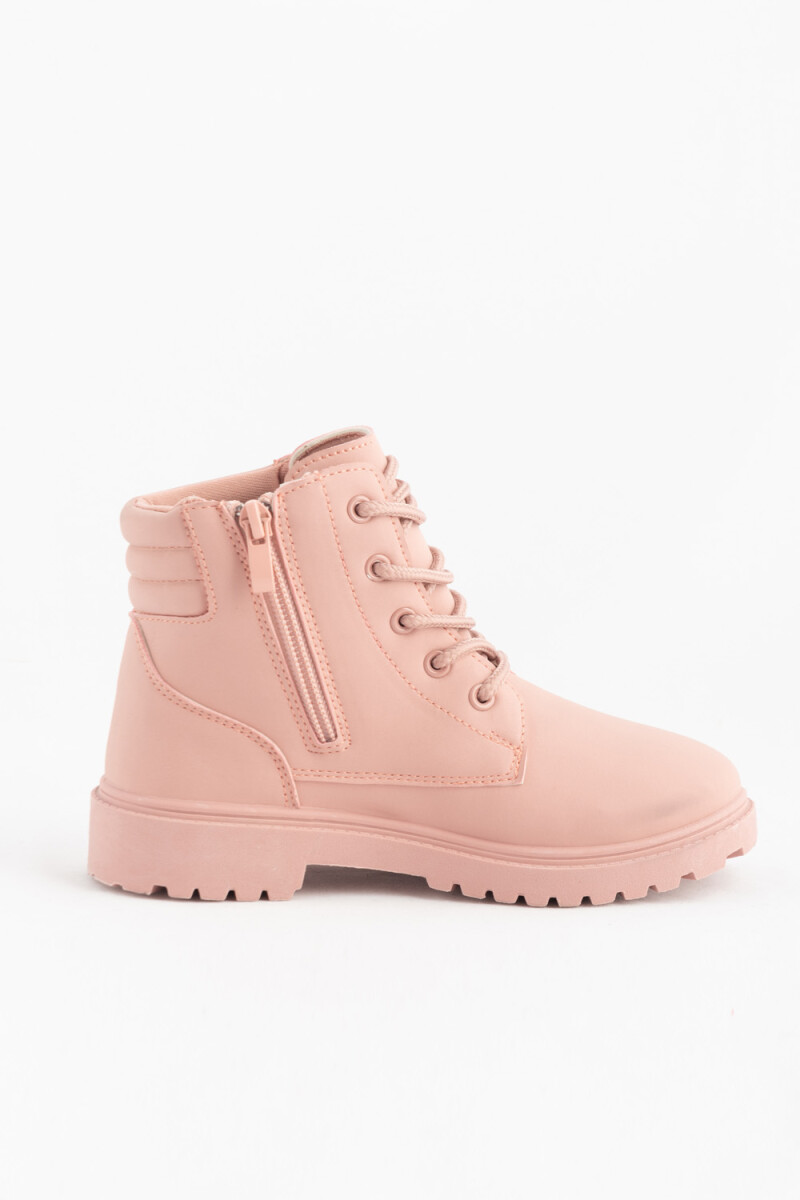 Bota acordonada Rosa