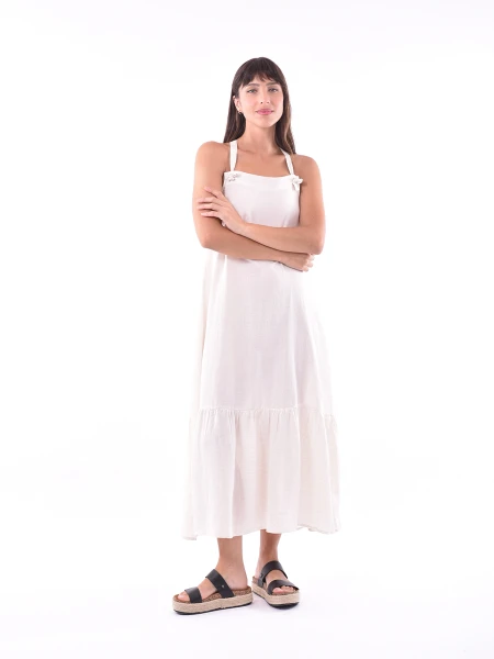 VESTIDO DINA CRUDO