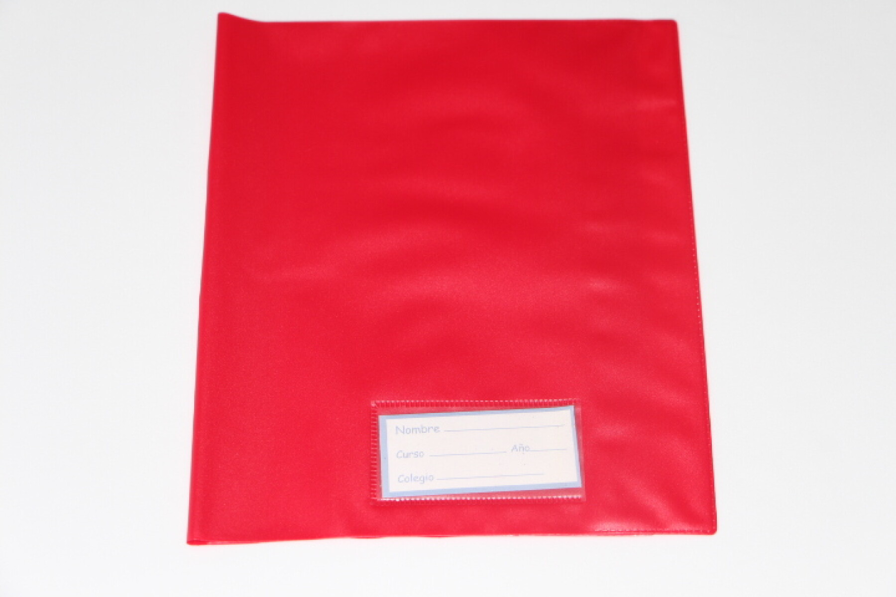 FORRO PLASTICO P.V.C. PARA CUADERNO - COLOR ROJO 