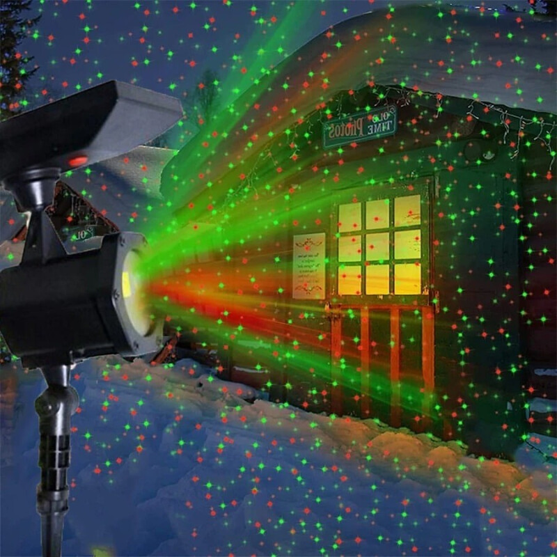 Foco solar láser Stars rojo y verde Foco solar láser Stars rojo y verde