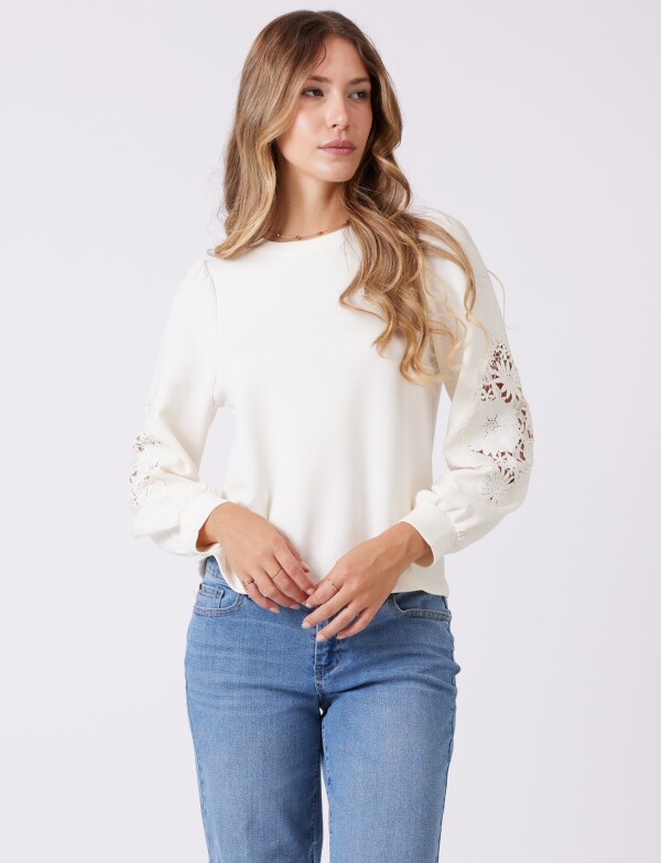 Buzo Aplique Crochet CRUDO