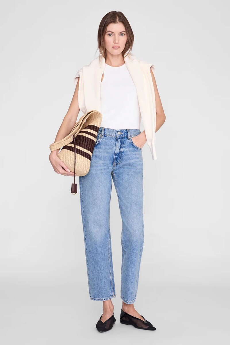 BOLSO LEAH STRIPES HOBO RAFIA Combinado