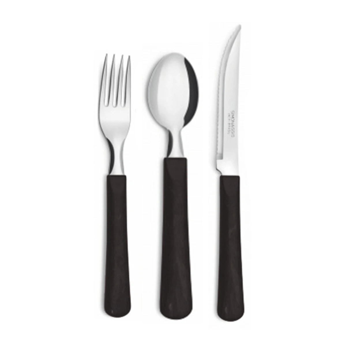 Set X3 Cubiertos Elementos de Simonaggio - GRIS OSCURO 