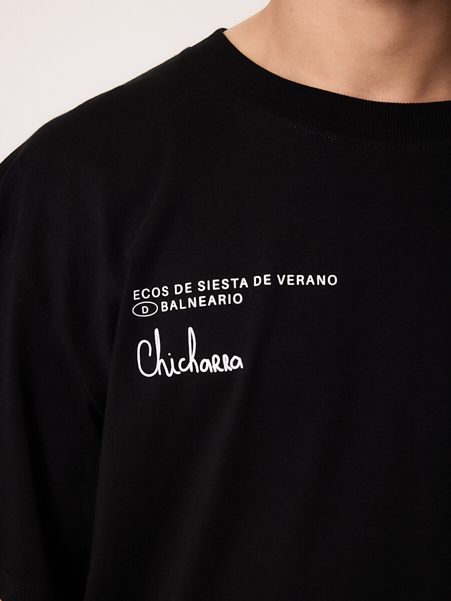 T-SHIRT M/C CHICHARRA DIXIE Negro