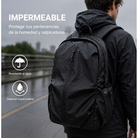 Mochila con bolsillo exterior para viaje Verde