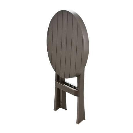 Set Patio Jardín Rimax Mesa Plegable Red + 2 Sillas c/ Brazo Marrón
