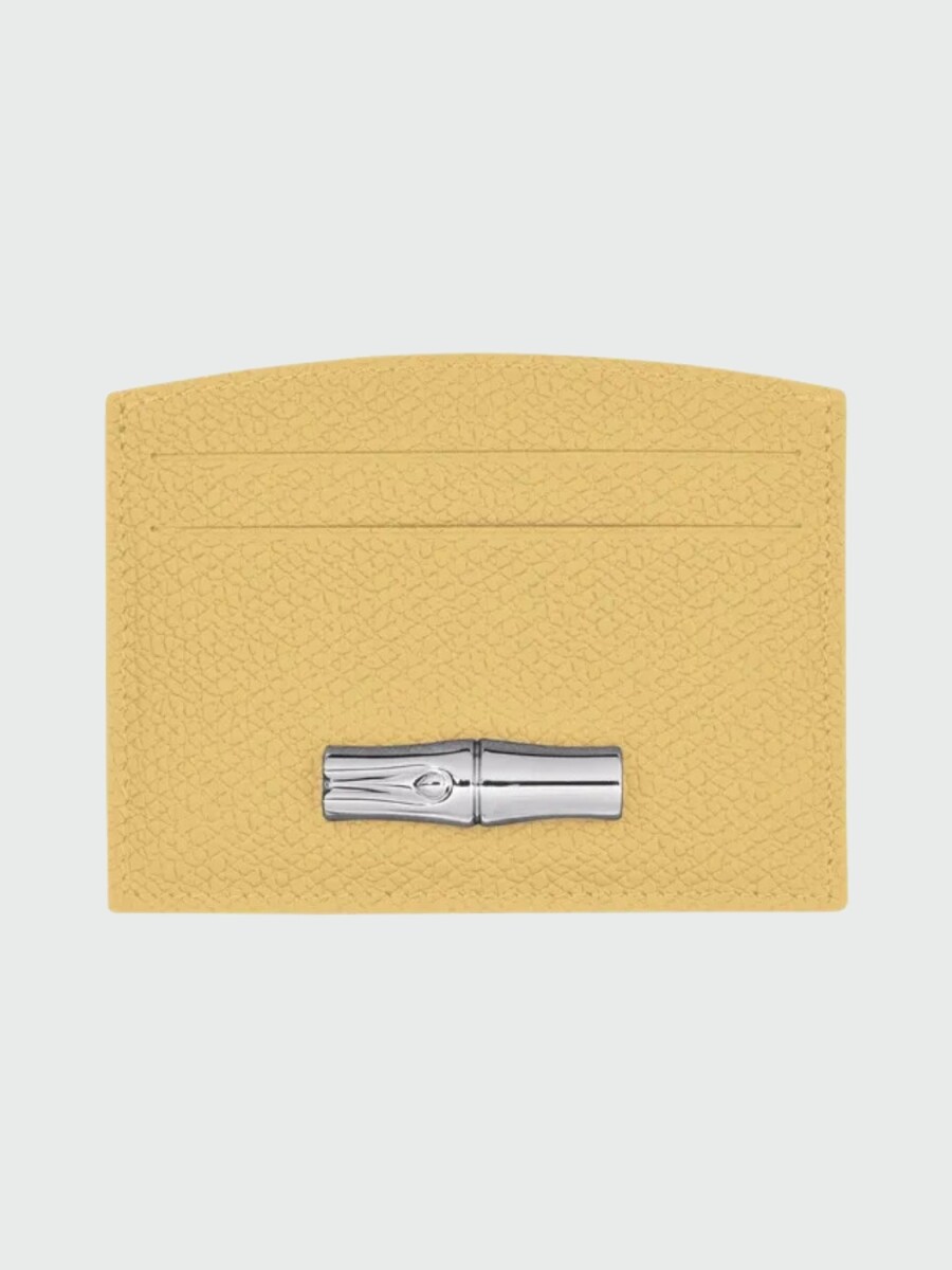 Longchamp -Tarjetero de cuero, Roseau 